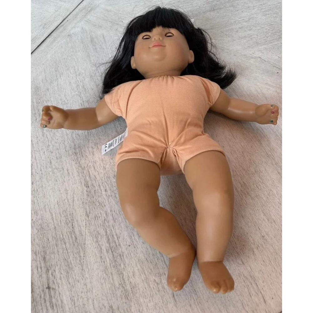 American Girl Bitty Twin Asian Doll Black Hair Brown Eyes Kit Kittredge Outfit